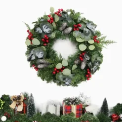 White Tip Pinecone And Eucalyptus Wreath-Kirkland's Home Flash Sale