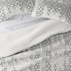 White Trellis Reversible 3-Pc. King Quilt Set-Kirkland's Home Cheap