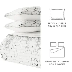 White Trellis Reversible 3-Pc. King Quilt Set-Kirkland's Home Cheap