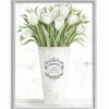 White Tulip Bouquet In A Vase Framed Art Print-Kirkland's Home Discount