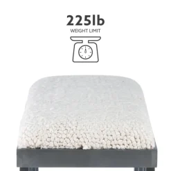 White Upholstered Seat And Blue Wood Bench-Kirkland's Home Flash Sale