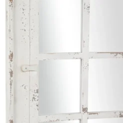 White Vintage Arched Windowpane Mirror-Kirkland's Home Outlet