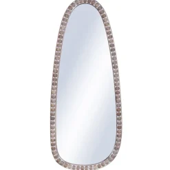 White Washed Abstract Shape Wall Mirror-Kirkland's Home Cheap