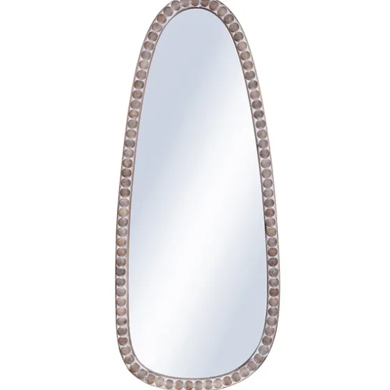 White Washed Abstract Shape Wall Mirror-Kirkland's Home Cheap