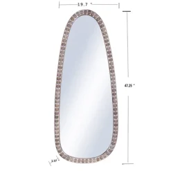 White Washed Abstract Shape Wall Mirror-Kirkland's Home Cheap