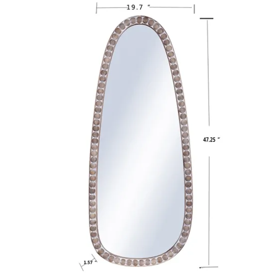 White Washed Abstract Shape Wall Mirror-Kirkland's Home Cheap