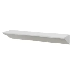 White Wedge Wood Large Floating Shelf-Kirkland's Home Flash Sale