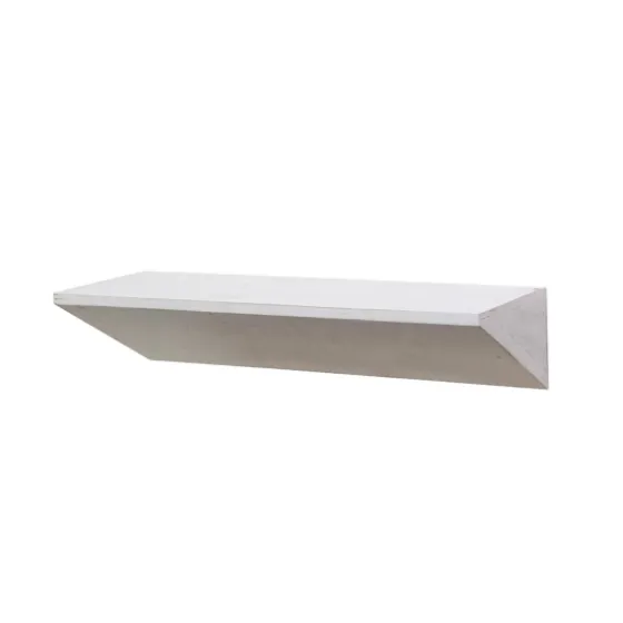 White Wedge Wood Small Floating Shelf-Kirkland's Home Clearance