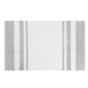 White With Stripe Reversible Bath Mat, 45 In.-Kirkland's Home Shop