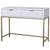 White Wood Basket Weave Console Table-Kirkland's Home Shop