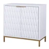 White Wood Basket Weave Cabinet-Kirkland's Home Flash Sale