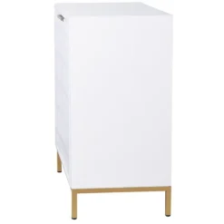 White Wood Basket Weave Cabinet-Kirkland's Home Flash Sale