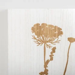 White Wood Botanical I Wall Plaque-Kirkland's Home Hot