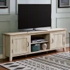 White Wood Grooved Door Tv Stand-Kirkland's Home Hot