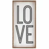 White Wood Love Framed Wall Plaque-Kirkland's Home Cheap