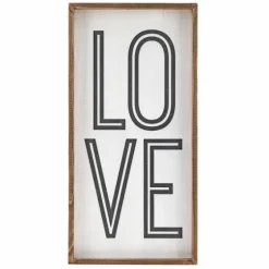 White Wood Love Framed Wall Plaque-Kirkland's Home Cheap