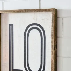 White Wood Love Framed Wall Plaque-Kirkland's Home Cheap
