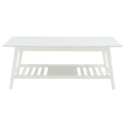 White Wood Midcentury Coffee Table-Kirkland's Home Cheap