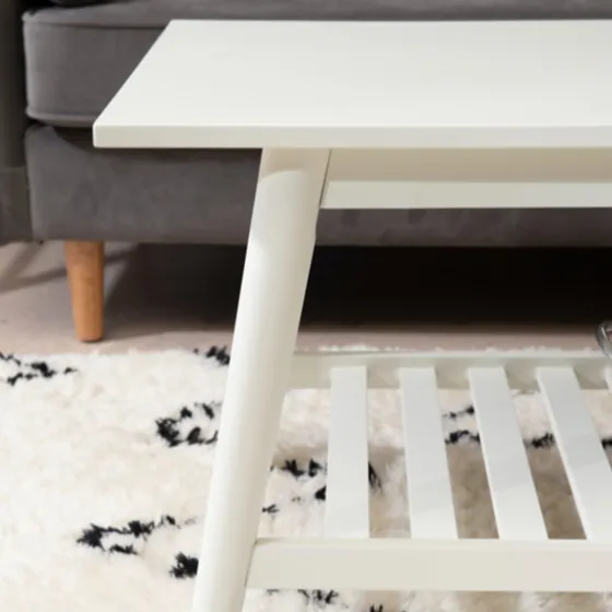 White Wood Midcentury Coffee Table-Kirkland's Home Cheap