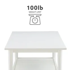 White Wood Midcentury Coffee Table-Kirkland's Home Cheap