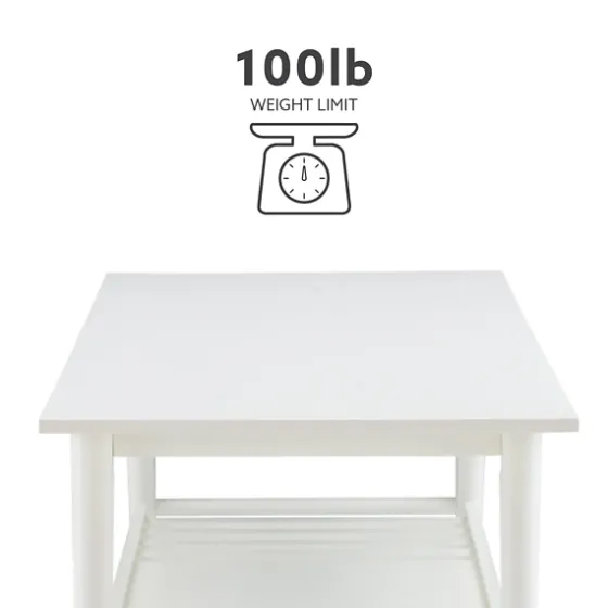 White Wood Midcentury Coffee Table-Kirkland's Home Cheap