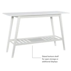 White Wood Midcentury Console Table-Kirkland's Home New