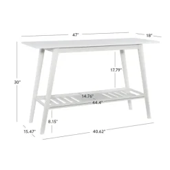 White Wood Midcentury Console Table-Kirkland's Home New