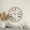 White Wood Scalloped Frame Wall Clock-Kirkland's Home New