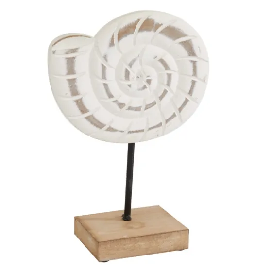 White Wood Sea Creature Statues, Set Of 3-Kirkland's Home Store