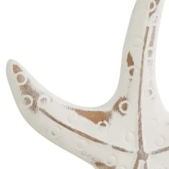 White Wood Sea Creature Statues, Set Of 3-Kirkland's Home Store