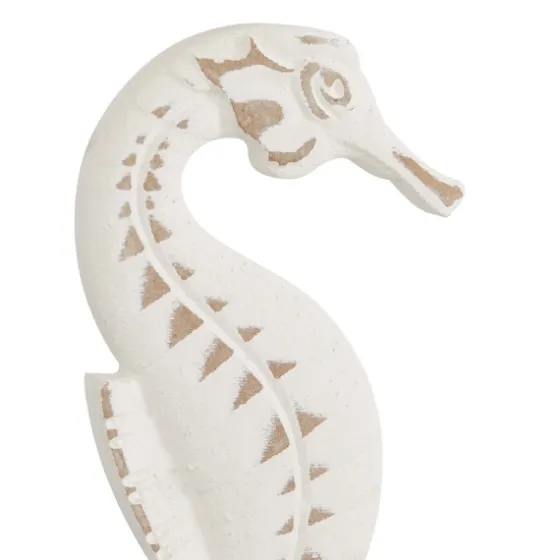 White Wood Sea Creature Statues, Set Of 3-Kirkland's Home Store