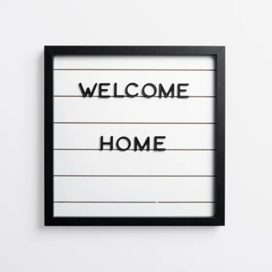 White Wood Shiplap Letterboard-Kirkland's Home Fashion