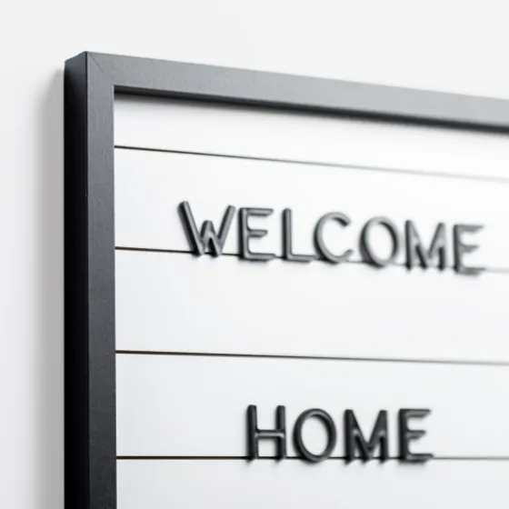 White Wood Shiplap Letterboard-Kirkland's Home Fashion