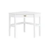 White Wood Single Drawer Corner Desk-Kirkland's Home Discount