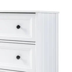White Wood Six Framed Drawers Dresser-Kirkland's Home Best