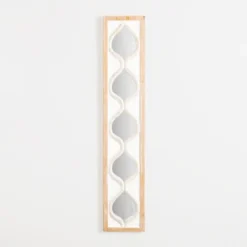 White Wood Stacked Teardrops Wall Mirror-Kirkland's Home Hot