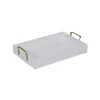 White Wood Tray With Gold Handles-Kirkland's Home Online