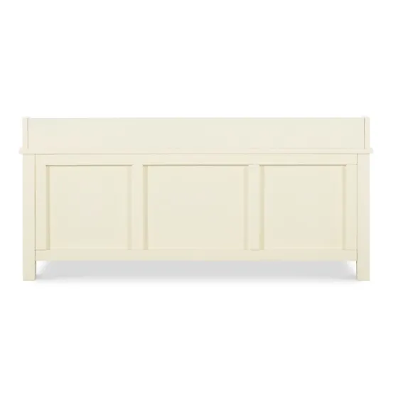 White Wood Upholstered Storage Bench-Kirkland's Home Cheap