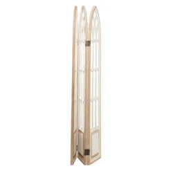 White Wood Windowpane 3-Panel Room Divider-Kirkland's Home Store