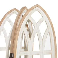 White Wood Windowpane 3-Panel Room Divider-Kirkland's Home Store