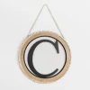 Whitewash Bead Trim Monogram C Plaque-Kirkland's Home Outlet