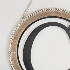 Whitewash Bead Trim Monogram C Plaque-Kirkland's Home Outlet