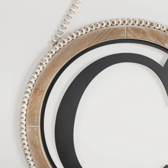 Whitewash Bead Trim Monogram C Plaque-Kirkland's Home Outlet