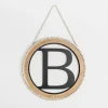 Whitewash Bead Trim Monogram B Plaque-Kirkland's Home Cheap