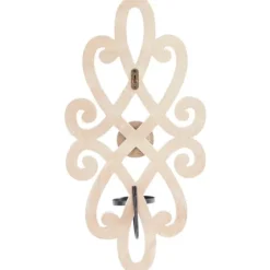 Whitewash Beaded Scroll Sconce-Kirkland's Home Shop