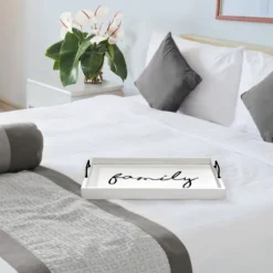 Whitewash Family Wooden Tray-Kirkland's Home New