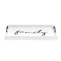 Whitewash Family Wooden Tray-Kirkland's Home New