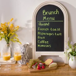 Whitewashed Beaded Chalkboard Easel-Kirkland's Home Cheap