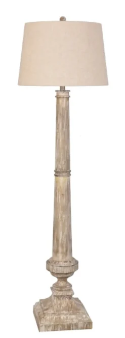 Whitewashed Brown Resin Floor Lamp-Kirkland's Home Best Sale