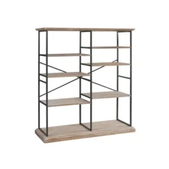 Whitewashed Etagere Industrial Bookshelf-Kirkland's Home Hot